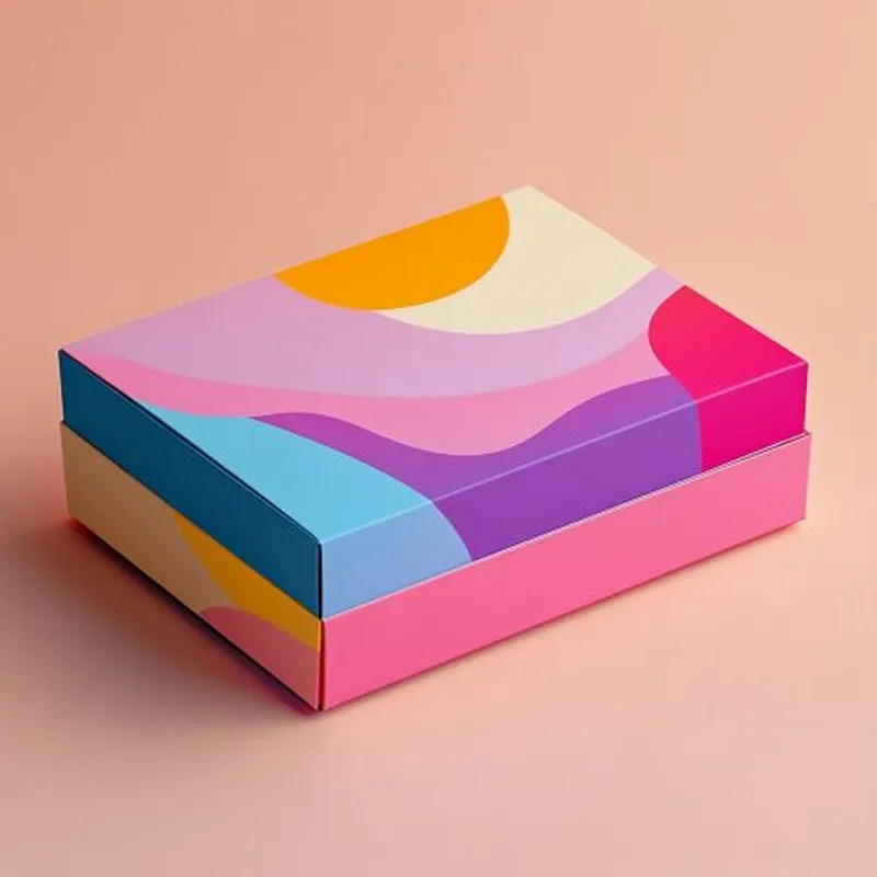 caja de carton de colores